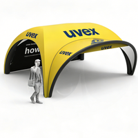 Stand Publicitaire Gonflable pour Salon Automobile, Tente Publicitaire Gonflable Personnalisée Imprimée, Portable, 4x6m, Imperméable et Résistante au Vent