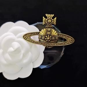 ベストセラーのサターンブローチ、ヴィンテージピン装飾付き、衣類用 - Product Image 1