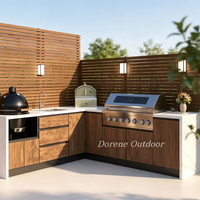 Cocina Exterior Impermeable para Patios sin Cubierta, Estación de Cocina para Todo Clima Diseñada para Resistir Lluvia, Nieve y Exposición Solar Directa