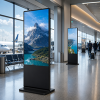 Monitor de Señalización Digital LCD con Pantalla Táctil Full HD Android de Diseño Ultra Delgado, para Publicidad y Animación Educativa