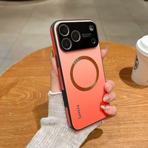เคสโทรศัพท์แฟชั่นกันกระแทกกระจกแม่เหล็กสีไล่ระดับสีสำหรับ iPhone 17 Pro Max 17 Air 16 - Product Image 3