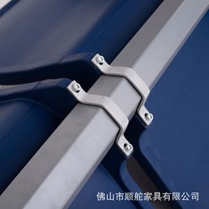 Silla de espera Ssyou de aleación de aluminio y poliuretano, silla de aeropuerto de una pieza con pasamanos, sillas en fila - Product Image 4