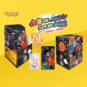 Google Japanse Anime Box Hobby Collectie Zijn Kaart Kimetsu No Yaiba Figuren Kleine Dino Tcg Demon Slayer Speelkaarten Doos