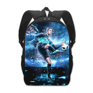 C7 zainetto calcio <span class=keywords><strong>Cristiano</strong></span> <span class=keywords><strong>Ronaldo</strong></span> 14 16 17 "zaino a spalla riduzione carico scuola elementare ragazzi scuola materna - Product Image 6