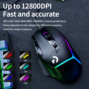 G502x Tốt Nhất Bán Máy Tính Xách Tay Có Dây USB Chuột Chơi Game RGB Chơi Game Ergonomic Máy Tính Quang Học Game Thủ Chuột Cho Máy Tính Chuột Game Thủ - Product Image 5