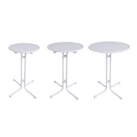 Bar circulaire simple pour l'extérieur Table de bar à cocktail à toit élevé d'occasion Tabouret haut Table basse