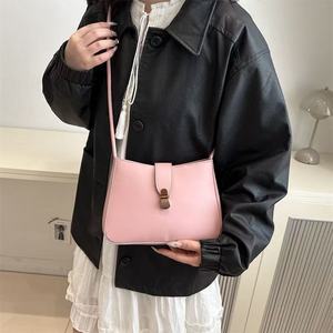 Simple Design Shoulder <b>Crossbody</b> <b>Bag</b> with Metal Clasp for Women - Product Image 1