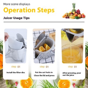 Exprimidor Manual Multifuncional de Frutas, Pinza para Limones de Aleación de Aluminio, Separador de Residuos de Jugo, Accesorios de Bar, Presión Manual, Desechable - Product Image 5