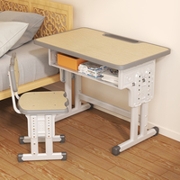 Solutions personnalisables : Chaises pour enfants avec support de posture, table d'écriture en bois massif, bureau ergonomique naturel pour la maison et l'école