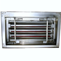 Grille d'air de retour ouvrable en acier inoxydable Grille d'air de retour à persienne fixe adaptée aux conduits de ventilation HVAC