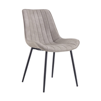 Table et chaise de salle à manger en cuir, nouvelle conception moderne, bon marché, usine de Tianjin