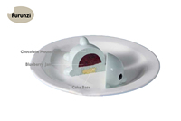 Gâteau Mousse Personnalisé en Forme de Dauphin Bleu Certifié HALAL, Snacks de Haute Qualité pour Mariages et Anniversaires - Vente Flash