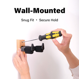 Support mural en bois pour guitare avec crochet à verrouillage automatique par gravité pour guitare, basse, violon, ukulélé - Instruments <span class=keywords><strong>de</strong></span> <span class=keywords><strong>musique</strong></span> - Product Image 3