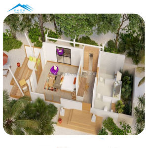 Maison préfabriquée moderne sur l'eau aux Maldives, maison préfabriquée pour chambre d'hôtel de <span class=keywords><strong>luxe</strong></span> - Product Image 6