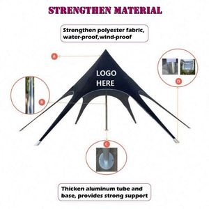 Aluminum Pole Spider Shaped Star <b>Tent</b> Fantastic Quality <b>Tent</b> Star With Logo - Product Image 5