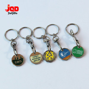 Trolley Token Metal Coin <strong>Uk</strong> Pound Removable Supermarket Keyrings 12 Sided Shopping Carts Key Clip Ideal for Shopping <strong>Basket</strong> Lock - Product Image 1
