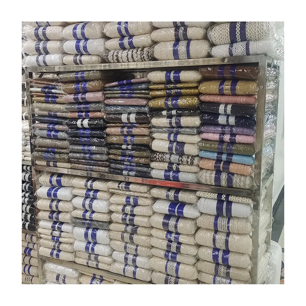 Hersteller liefern hochwertige verschiedene Arten Schnürsenkel Trimmen weiße Baumwolle Trim Spitze