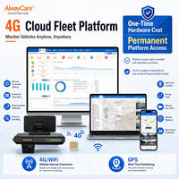 AlwayCare 4G AI Dash Cam dengan GPS Kartu SIM ADAS DMS Deteksi Kelelahan Pengemudi 1080P Penglihatan Malam Manajemen Armada Komersial