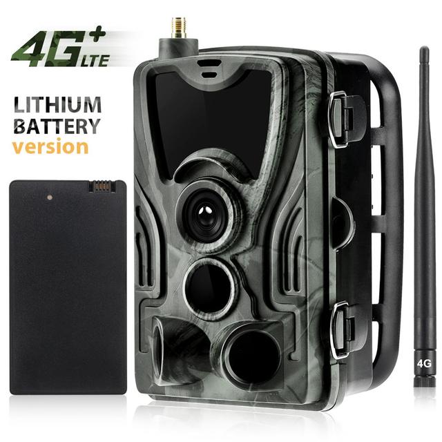 SuntekCam 4G LTE Hunting Trail Camera with Night Vision Digital Wild Game Camera with Rechargeable Li Battery HC-801LTE-Li