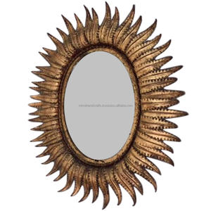 Espejo solar decorativo antiguo para pared, colgante de pared, arte multicolor para uso como cama, sala de estar, habitación de invitados, decorativo - Product Image 1