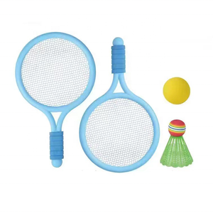 ไม้แบดมินตันพลาสติกขนาดเล็กไม้เทนนิสของเล่นสำหรับเด็กเล่นเกมกีฬาจูเนียร์ยืดหยุ่นตาข่ายพลาสติกขนาดเล็ก - Product Image 3