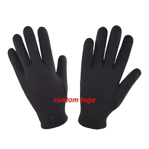Daily Use Multi-Purpose Normal Type Black Washable Waterproof Safety Work Knitted Cotton Glove