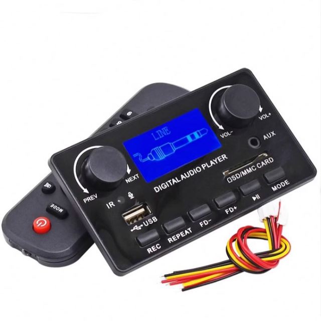 MLK LCD Audio Decoding Board Lyrics Synchronous Broaast Sound Box Motherboard SD Card Usb Wireless 5.0 Audio Decoding Board