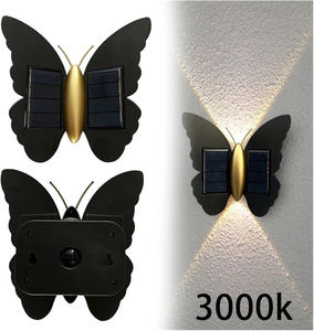 Minimalist IP44 Butterfly Solar Wall <b>Light</b> <b>Motion</b> <b>Sensor</b> <b>LED</b> Lamp for Garden Patio Yard Pathway Ceiling <b>light</b> - Product Image 1