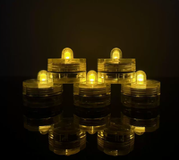 Lampu LED Selam Bentuk Bunga Plum Warna-warni Grosir, Lampu Lilin Tanpa Api Tahan Air, Dekorasi Pesta Natal Kolam Renang
