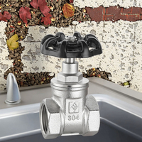 Vanne à opercule manuelle en acier inoxydable LISHUI DN15-DN50, filetage BSPP 1/2"-2", pression moyenne pour l'eau