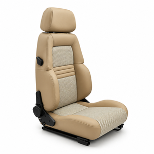 Sedile da Corsa 1081BQL in Vera Pelle e PVC, Universale, Regolabile, a Sgancio Rapido, Pieghevole, <span class=keywords><strong>per</strong></span> <span class=keywords><strong>Auto</strong></span> a 2 Porte e Sim Racing - Product Image 1