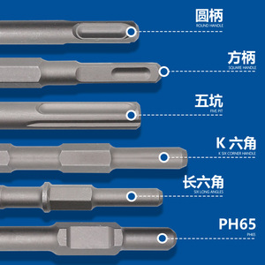 Electric Hammer Drill Bit Round Shank 27.5mm Masonry Industrial Grade Bright Finish - Product Image 1