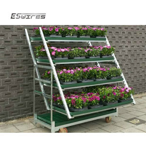 באיכות גבוהה עיצוב פתוח נתיק פלדה מתלה אחסון אנכי תצוגת מתלה עבור מרכז גן - Product Image 5