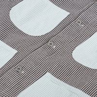 Veste de corvée personnalisée Hickory (100% coton) Coupe décontractée Design rayé non doublé Poignets boutonnés Design à quatre poches