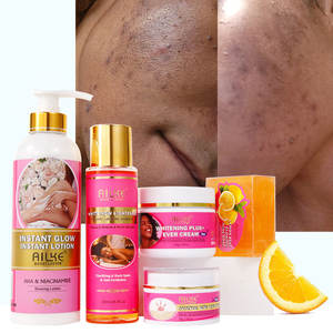 Ensemble de soins de la peau éclaircissant anti-âge à la vitamine C naturelle de beauté coréenne, inhibe la mélanine, LKIAE, niacinamide - Product Image 2