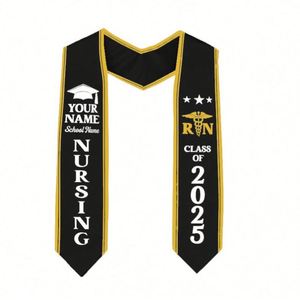 Conjunto de Estola de Graduación Personalizada Clase de 2025 - Accesorios Personalizados para Banda y Birrete de Graduación - Product Image 4