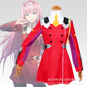Disfraz de Strelitzia para Cosplay de Darling In The Franxx 02, uniforme de anime, juego de rol, vestido rojo para mujer, verano 2022 - Product Image 1