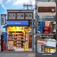 CuteBee  Vente en gros de maisons miniatures DIY CWGC222 Puzzle en bois 3D de style japonais Kit de coin de lecture DIY Jouets de puzzle