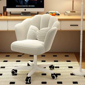 LE Makeup Chair Light Luxury Girls <b>Bedroom</b> Dresser <b>Stool</b> Home Network Red Ins Back Simple Nail Petal Chair - Product Image 4