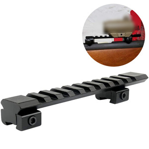 Adaptateur plat 125 mm à 9 fentes 20 mm en alliage d'aluminium usiné CNC, léger, durable, noir mat, accessoire de tir extérieur - Product Image 6