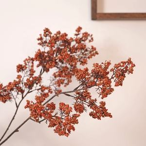 Neuankömmling Großhandel Künstliche Reisblumen Bündel Kunststoff 12 PCS Natural Style Dekorative Pflanze Für Hoem Hochzeits dekoration - Product Image 1