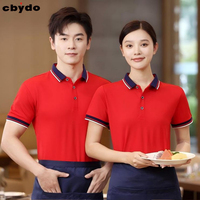 Prix d'usine, uniforme de serveur, restaurant, hôtel, cuisine, chef, café, bar, t-shirt, uniforme de travail, impression de logo personnalisé, polos