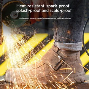 Botas de Trabajo de Seguridad Duraderas para Hombre. Zapatos de Media Caña con Malla en la Parte Superior y Puntera Reforzada para Ingeniería Tacón de Acero. Protección Antideslizante. - Product Image 5