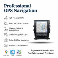 Reproductor Multimedia para Automóvil con Pantalla Vertical Tesla de 12.1 Pulgadas para Toyota Reiz (12+), Android Auto y CarPlay Inalámbricos, Navegación GPS, BT, DSP