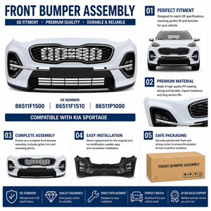 Per Kia <span class=keywords><strong>Sportage</strong></span> 2019-2022: Gruppo Paraurti Anteriore 86511F1500 86511F1510 86511P1000, Kit Carrozzeria, Griglia, Copertura Fendinebbia - Product Image 2