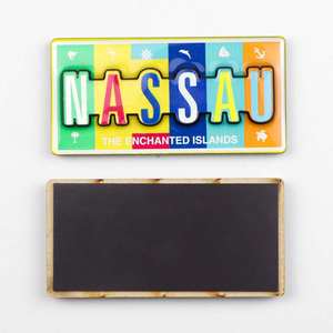Logo personnalisé en gros Beach Island Massau Souvenir touristique 3D deux couches MDF <span class=keywords><strong>bois</strong></span> Ref aimant <span class=keywords><strong>de</strong></span> réfrigérateur - Product Image 1