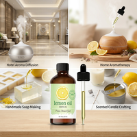 Huiles Essentielles de Citron Pur en Gros pour Hôtels, Diffuseurs d'Arômes, Fabrication de Savons et Bougies