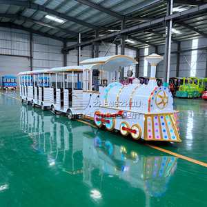 Tren sin rieles de simulación Retro eléctrico famoso en Internet para parques al aire libre y atracciones Tren turístico - Product Image 5