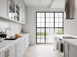 סגנון מודרני מחיר זול עיצוב לבן מודרני בצורת ארון מטבח רגיל קטן - Product Image 6