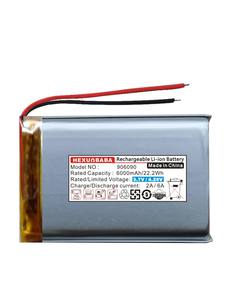 3.7V 6000mAh 906090 2 kabel baterai Li-ion Ion litium polimer untuk Tablet pengeras suara Bank daya Pc ponsel Mp4 L325 - Product Image 4
